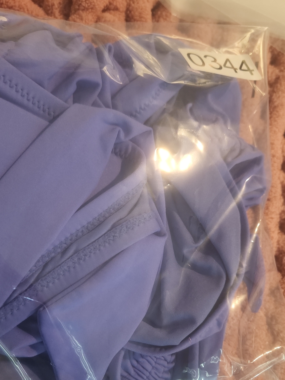 DKNY Blue Ruched One-Piece Swimsuit - Picture 7 of 7